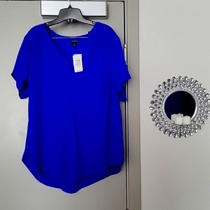 Blue Blouse by Torrid